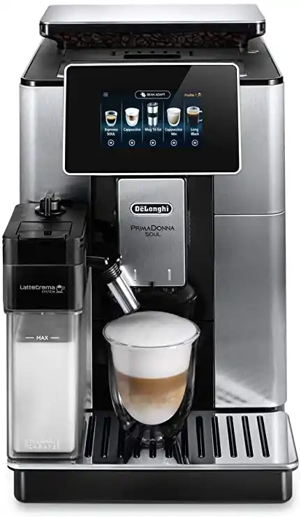 DeLonghi Primadonna Soul ECAM610.75.mb Machine a cafe a expresso et cappuccino Noir et argente