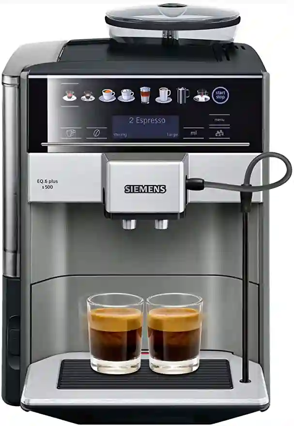 Siemens EQ.6 Plus s500 TE655203RW %E2%80%93 Machine a cafe automatique avec ecran sensitif et texte clair