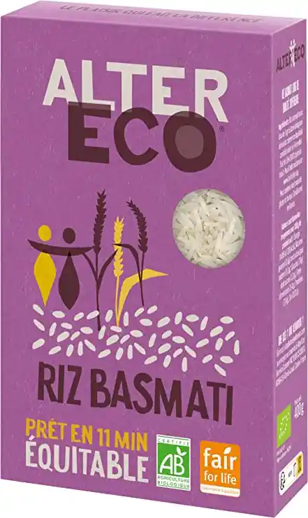 Alter Eco Riz Basmati Bio et Equitable 400 g